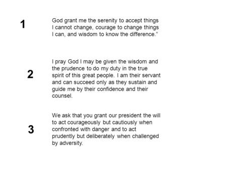 God grant me the serenity to accept things I cannot change, courage to change things I can, and wisdom to know the difference.” I pray God I may be given.