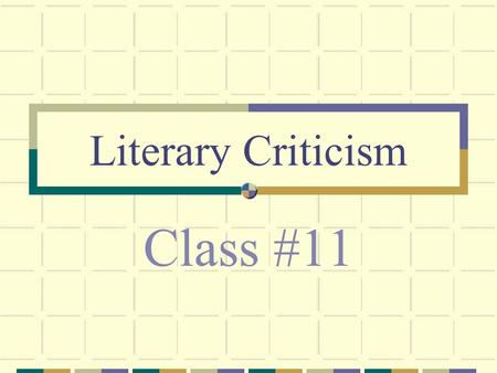 Literary Criticism Class #11. Postmodernism 1. After modernism? 2. Contra modernism?