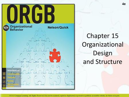 Chapter 15 Organizational Design and Structure