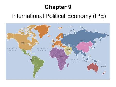 International Political Economy (IPE)