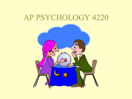 AP PSYCHOLOGY 4220. Advanced Placement Psychology 2006/2007 Slot C Lectures in Rom 110 55 minutes long; 5 classes / 7-day cycle. Text for the course: