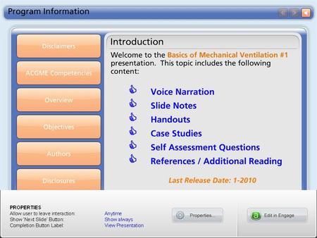 Program Information Overview.