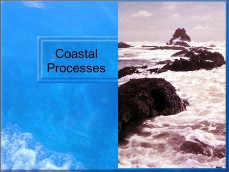 Coastal Processes. Energy of the water dissipated here.