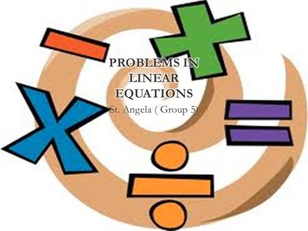 Problems in linear equations