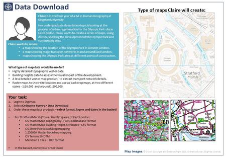 What types of map data would be useful? Highly detailed topographic vector data. Building heights data to assess the visual impact of the development.