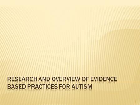 1. 2 Research should clearly describe  The intervention  How the intervention differed from the control  How the intervention is supposed to affect.