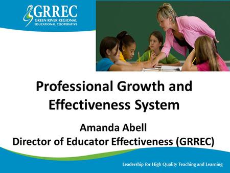 Professional Growth and Effectiveness System