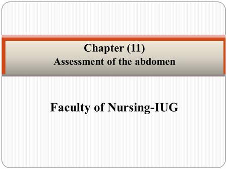 Faculty of Nursing-IUG