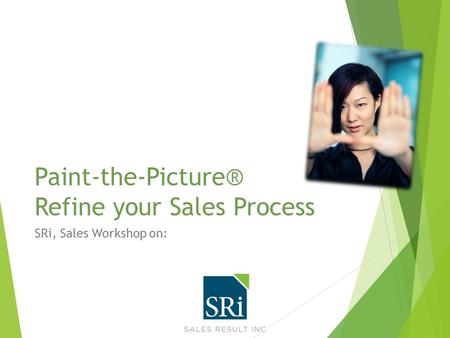 Paint-the-Picture® Refine your Sales Process SRi, Sales Workshop on: