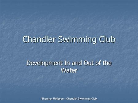 Chandler Swimming Club