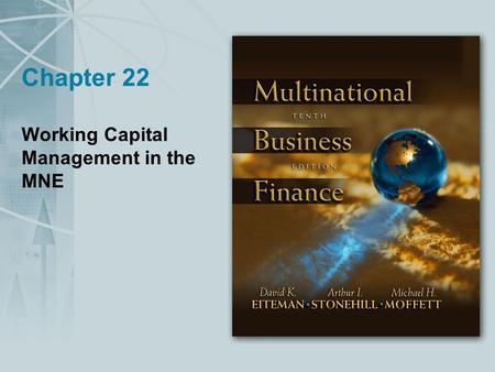 Working Capital Management in the MNE