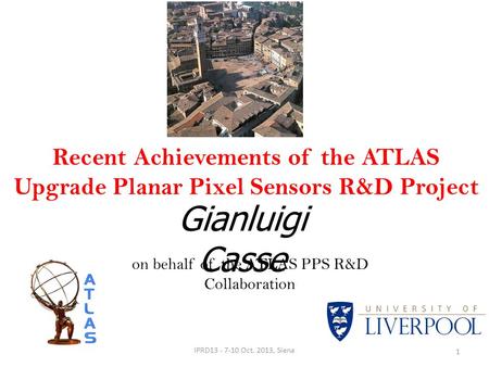 on behalf of the ATLAS PPS R&D Collaboration