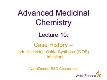 Advanced Medicinal Chemistry