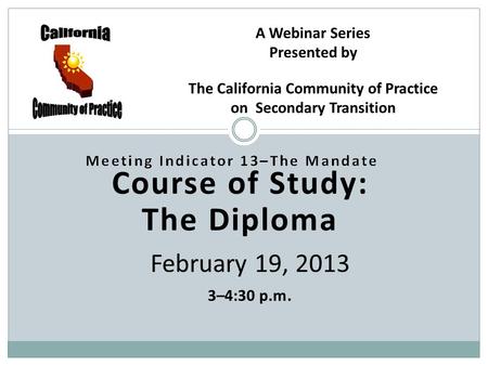 Course of Study: The Diploma