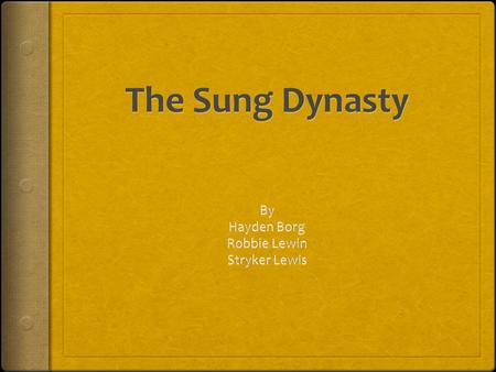 Northern dynasty: 960-1126 “Retreated” into southern dynasty: 1127–1279 This retreat was due to political corruption leading to social instability and.