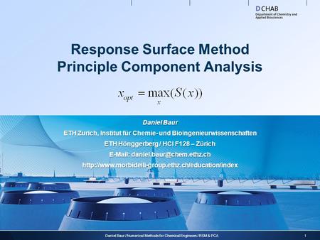 Response Surface Method Principle Component Analysis