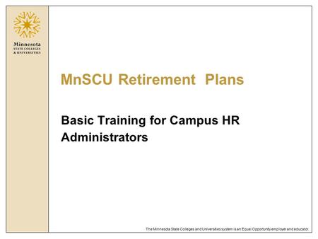 MnSCU Retirement Plans