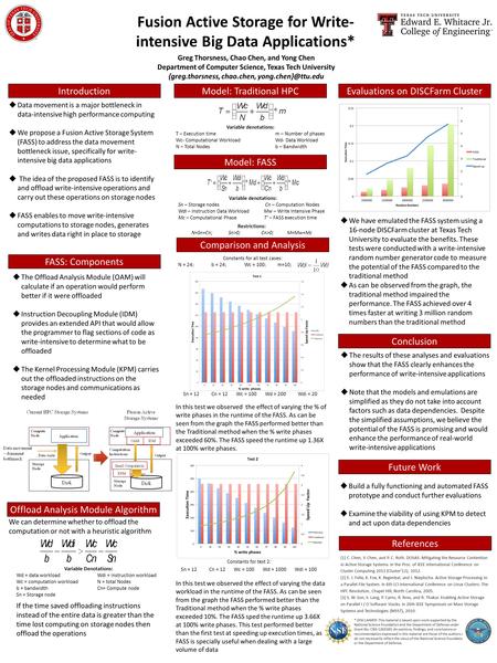 Introduction  Data movement is a major bottleneck in data-intensive high performance computing  We propose a Fusion Active Storage System (FASS) to address.