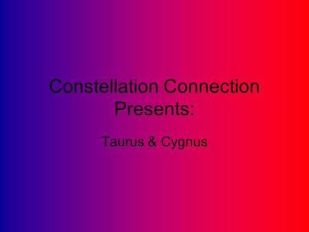 Constellation Connection Presents: