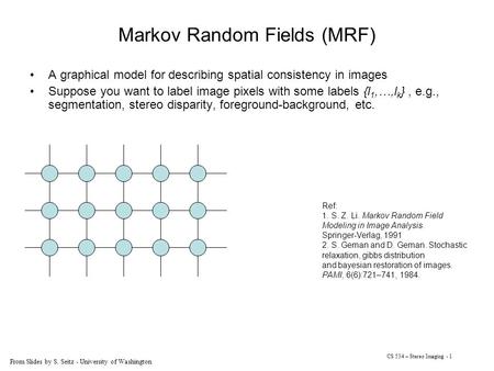 Markov Random Fields (MRF)