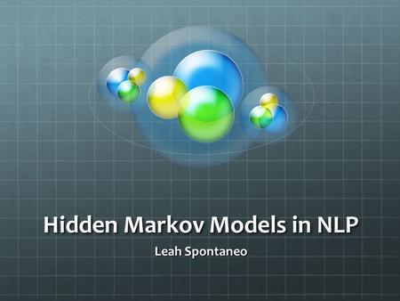 Hidden Markov Models in NLP