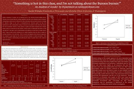 A BSTRACT Student evaluations of teachers are an important part of the university decision-making process. Therefore, factors beyond objective teaching.