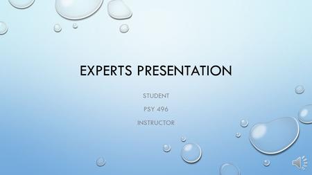 EXPERTS PRESENTATION STUDENT PSY 496 INSTRUCTOR OVERVIEW OF PROFESSIONALS MARIA THERESA REDANIEL, PH.D. Suicide prevention specialist who’s main focus.