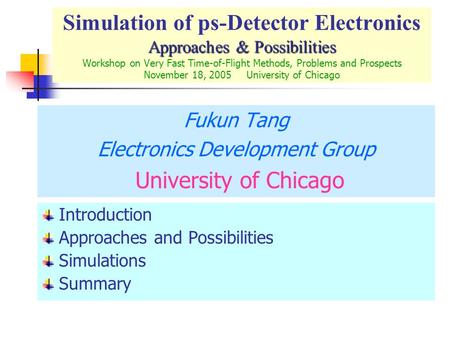 Electronics Development Group