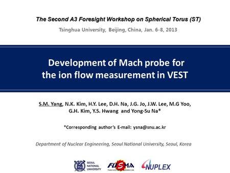 Development of Mach probe for the ion flow measurement in VEST