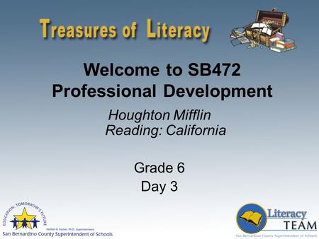 Welcome to SB472 Professional Development