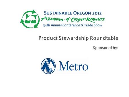  Products have impacts across lifecycle  Manufacturers have little incentive to reduce product impacts  Complexity of waste stream increasing  Governments.