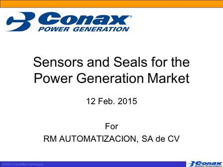 Sensors and Seals for the Power Generation Market