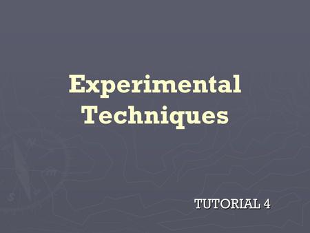 Experimental Techniques TUTORIAL 4. ► The interaction between electromagnetic waves and dielectric materials can be determined by broadband measurement.