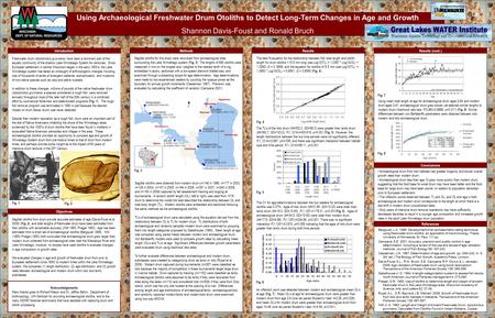 Using Archaeological Freshwater Drum Otoliths to Detect Long-Term Changes in Age and Growth Shannon Davis-Foust and Ronald Bruch Introduction Methods Sagittal.