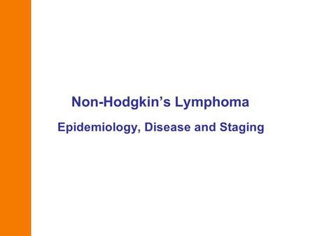 Non-Hodgkin’s Lymphoma