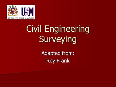 Civil Engineering Surveying