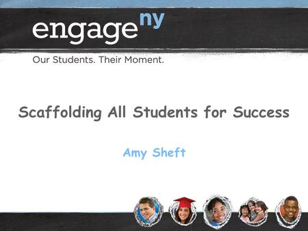 Scaffolding All Students for Success Amy Sheft. 2 A little about me… 16 years teaching Currently an instructional coach Based on a third grade unit in.