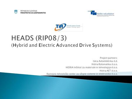 HEADS (RIP08/3) (Hybrid and Electric Advanced Drive Systems)