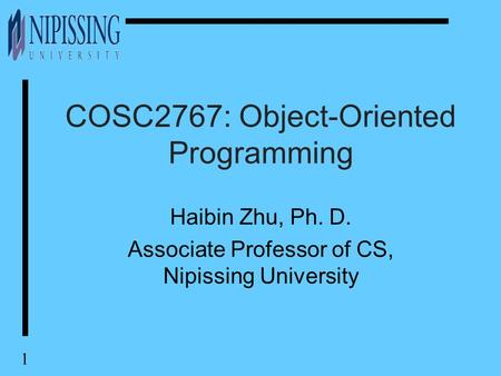 COSC2767: Object-Oriented Programming