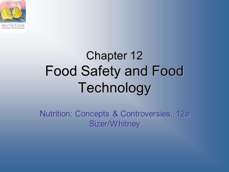 Chapter 12 Food Safety and Food Technology