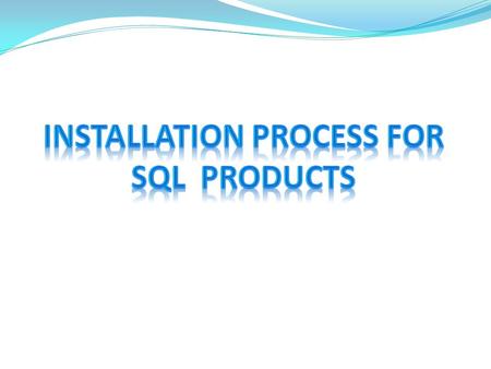 Before start the Installation process, follow the following mandatory steps :  Sales Department will provide a Order No for New Installation.  Pass.