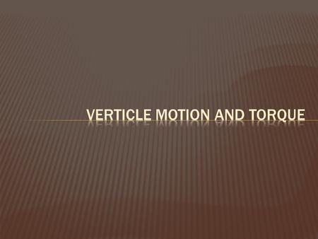 R v v Resultant force toward center F c = mv 2 R Consider TOP of circle: AT TOP: T mg T + mg + T = mv 2 R T = - mg mv 2 R.