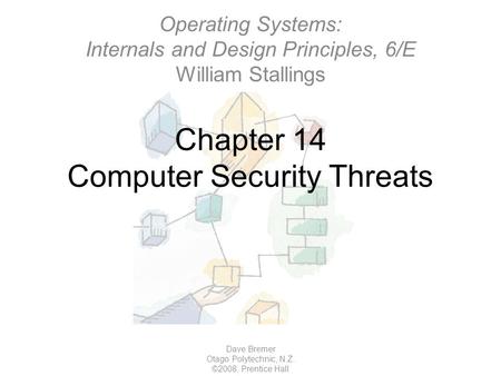 Chapter 14 Computer Security Threats