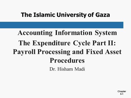 The Islamic University of Gaza