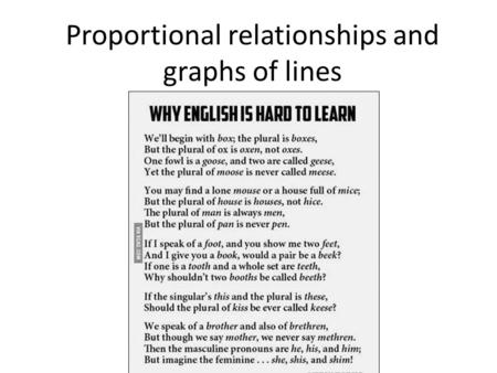 Proportional relationships and graphs of lines. 1)Using the graph, determine how many calories she burns in one minute? 2)What is the unit rate? What.