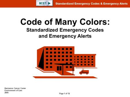 Standardized Emergency Codes