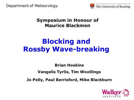 Blocking and Rossby Wave-breaking