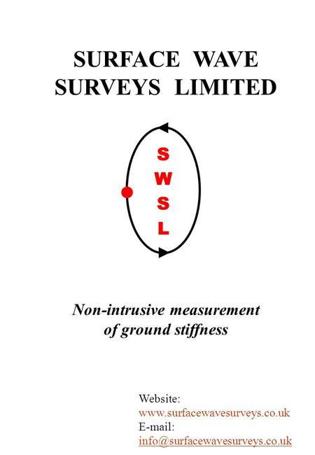 SURFACE WAVE SURVEYS LIMITED