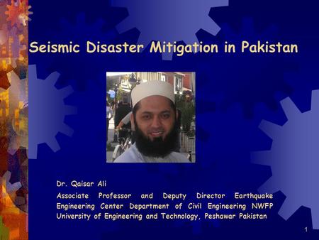 Seismic Disaster Mitigation in Pakistan