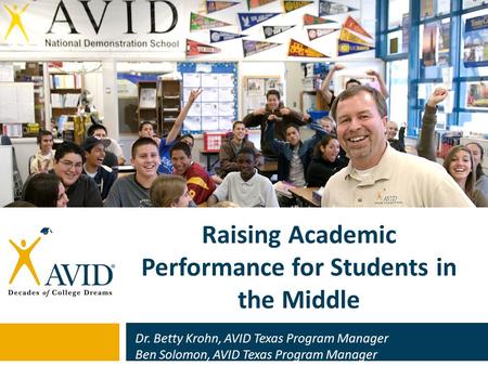 Raising Academic Performance for Students in the Middle